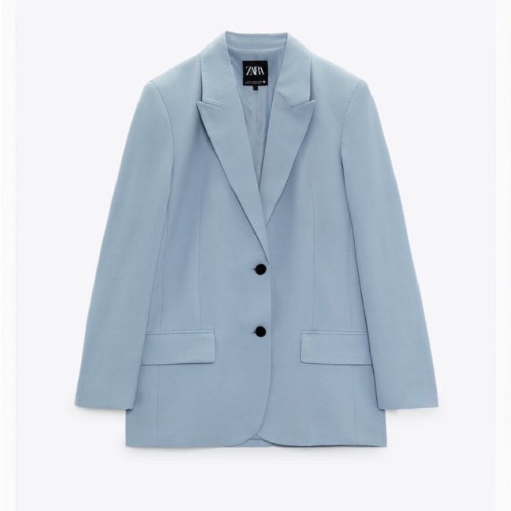 Zara Women's Sky Blue Suit Jacket size S